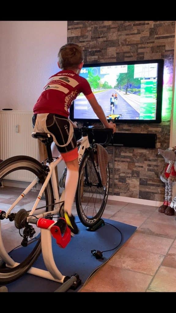 08.03.2021 - Auch bei den Jüngsten schon gut angesagt- Online-Training (Fotograf- SC Berlin Abt. Radsport)