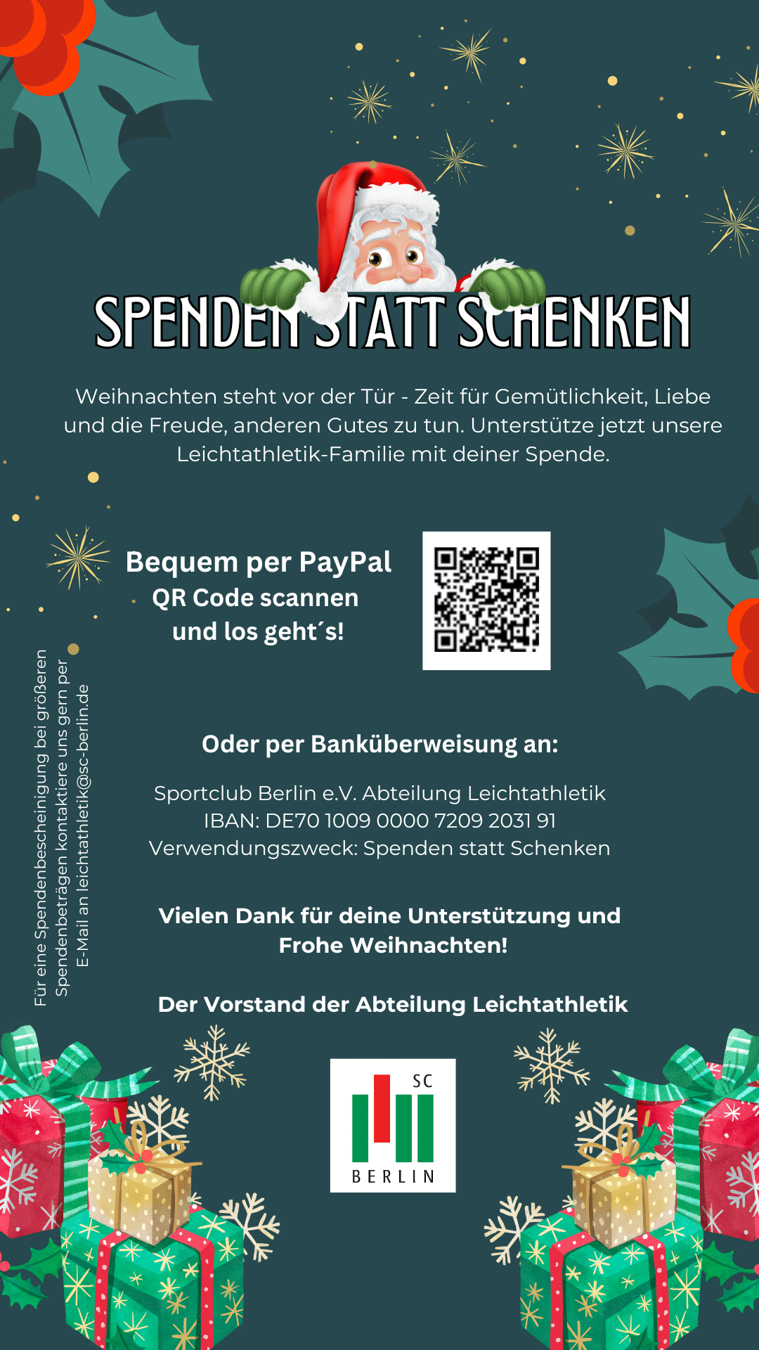 Spenden statt schenken 2024 Story