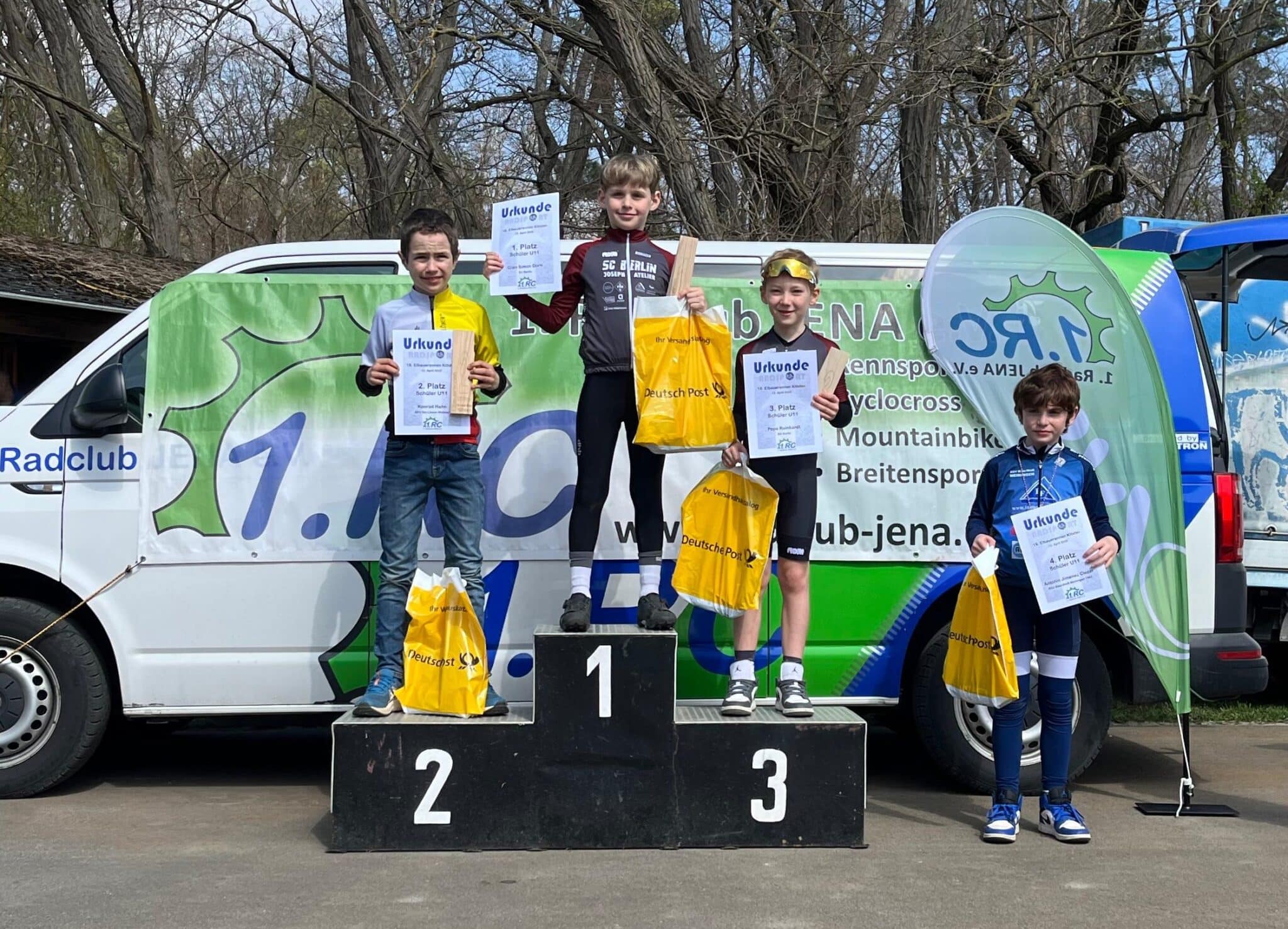 Klöden U11 1 Platz Gian Dorn 3 Platz Pepe Reinhardt