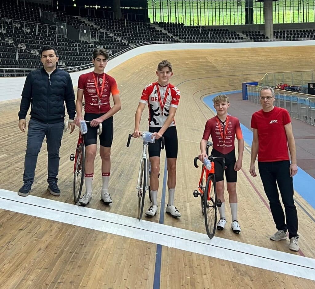 LVM Bahn Omnium U17m 2 Platz Ekain Herrmann 3 Platz Emil Nöppert
