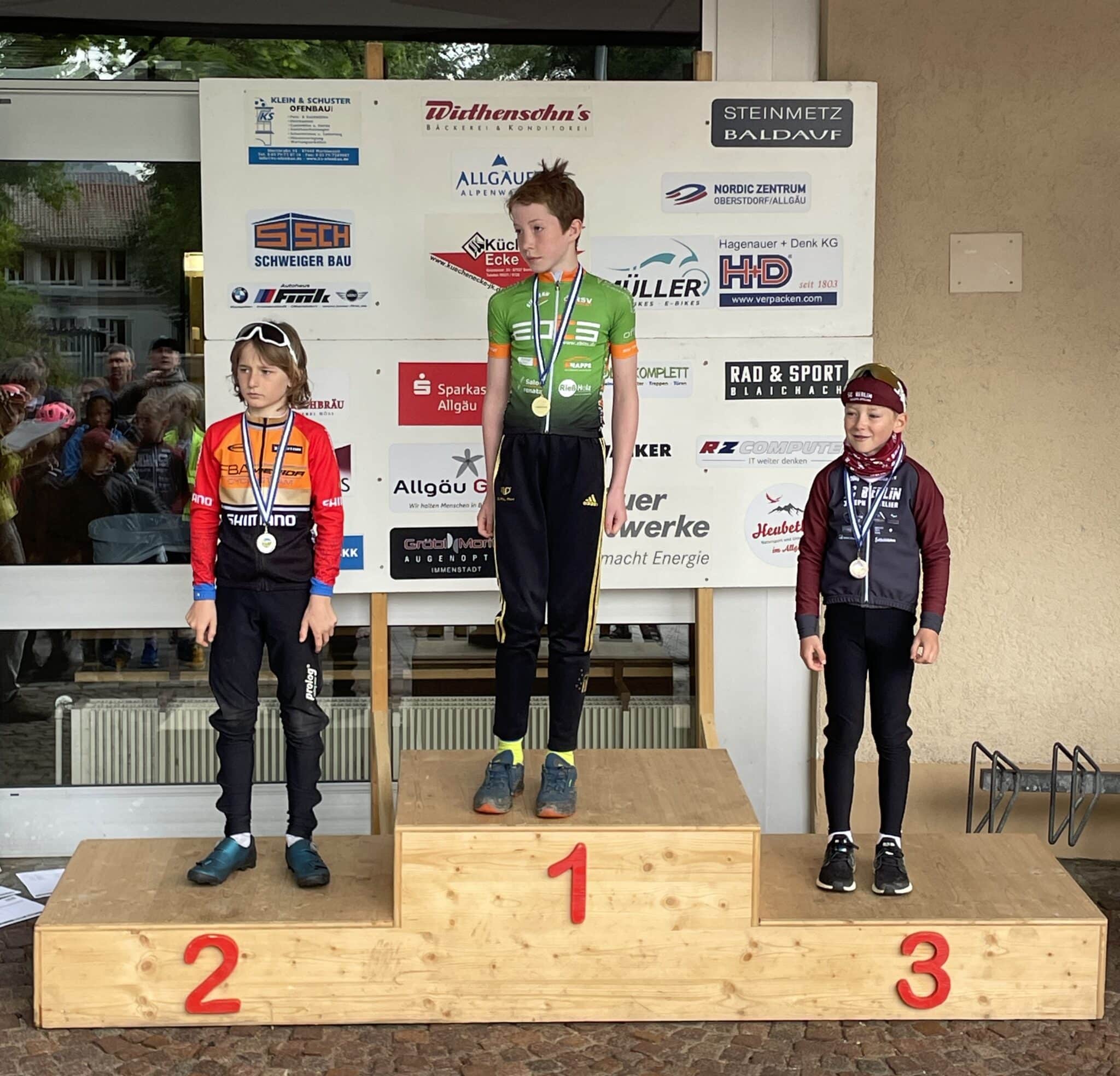 Allgäu Tour U11 3 Etappe Pepe Reinhardt 3 Platz
