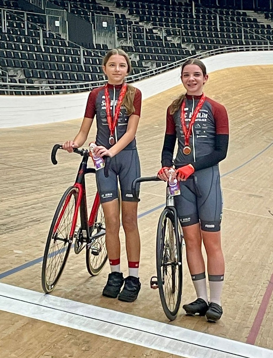 LVM Bahn U15w Omnium 1 Platz Lena Milla Schönebeck 2 Platz Marta Gaulke