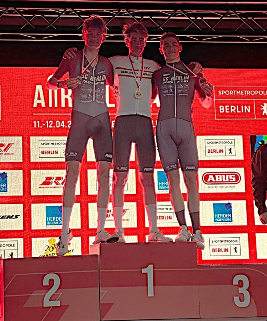 LVM Rundstrecke U19m 1 Platz Ekain Elorietta Herrmann 2 Platz Friedrich Krempien 3 Platz Anton Arndt