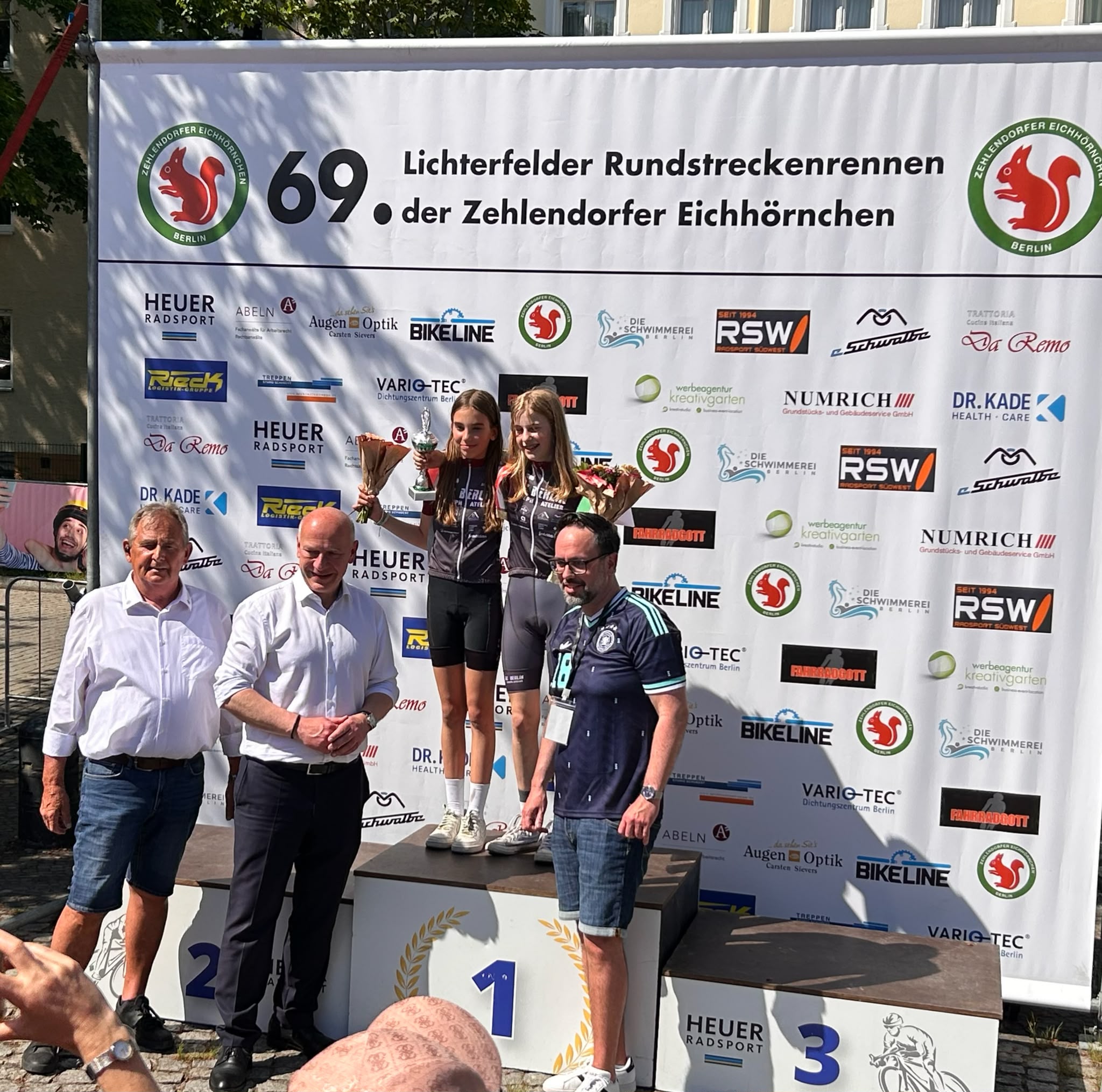Lichterfelde U13w 1 Platz Romy Hoppe, 2 Platz Fiona Schmidmaier