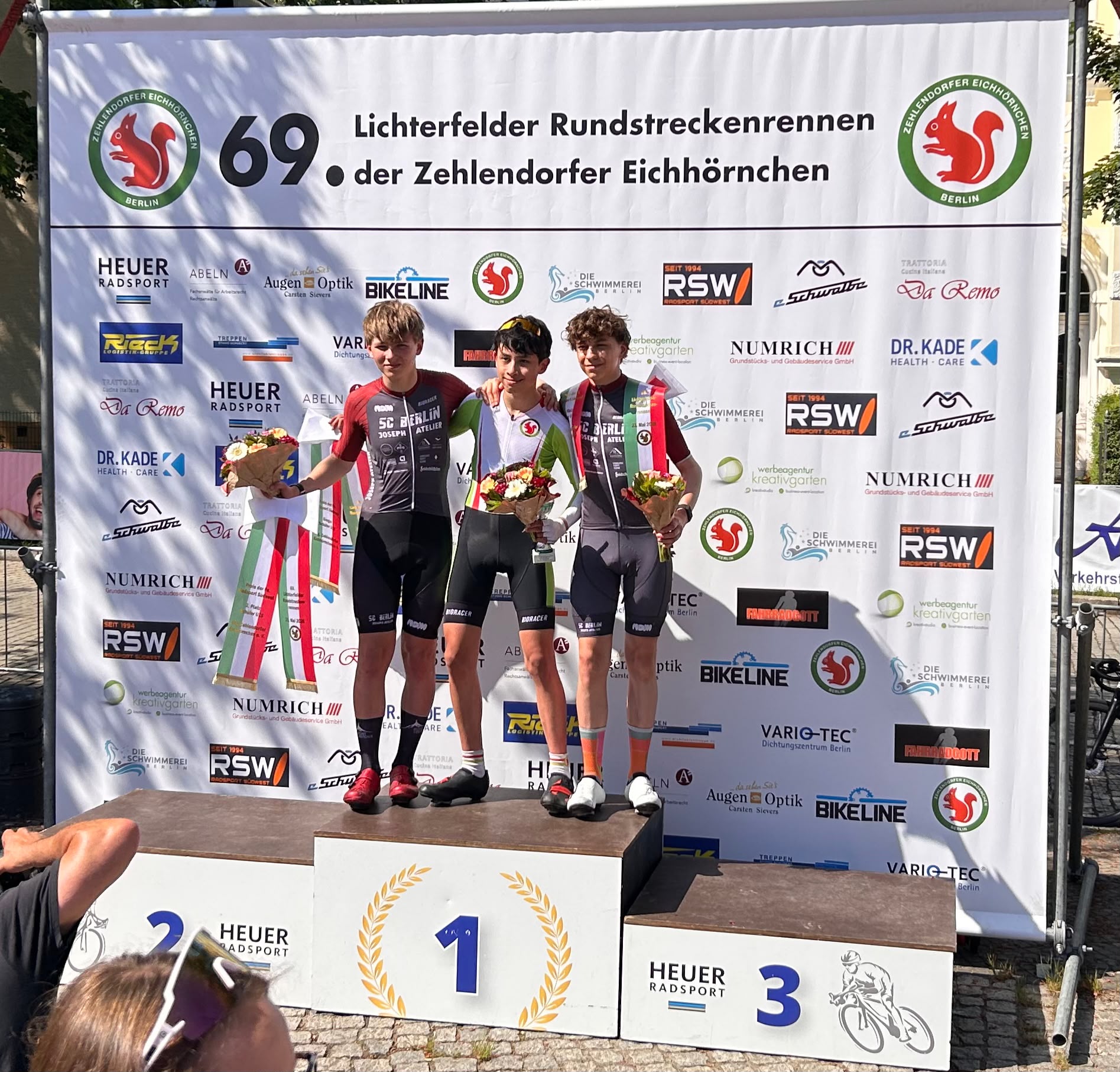 Lichterfelde U15m 2 Platz Stephan Max Ringel, 3 Platz Wolf Annas